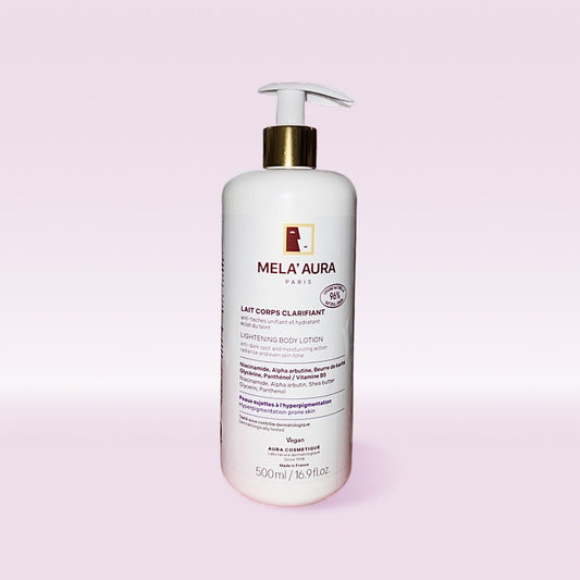 Lait Corps Clarifiant/Unifiant/Éclat du teint et hydratant. Anti-taches d’hyperpigmentation. Peaux noires, mates et métissées - Riche en Beurre de Karité/Niacinamide