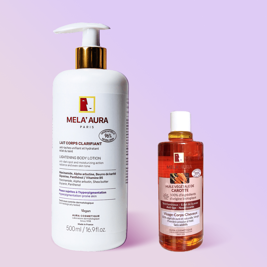 Duo Lait Corps Clarifiant et Huile de Carotte