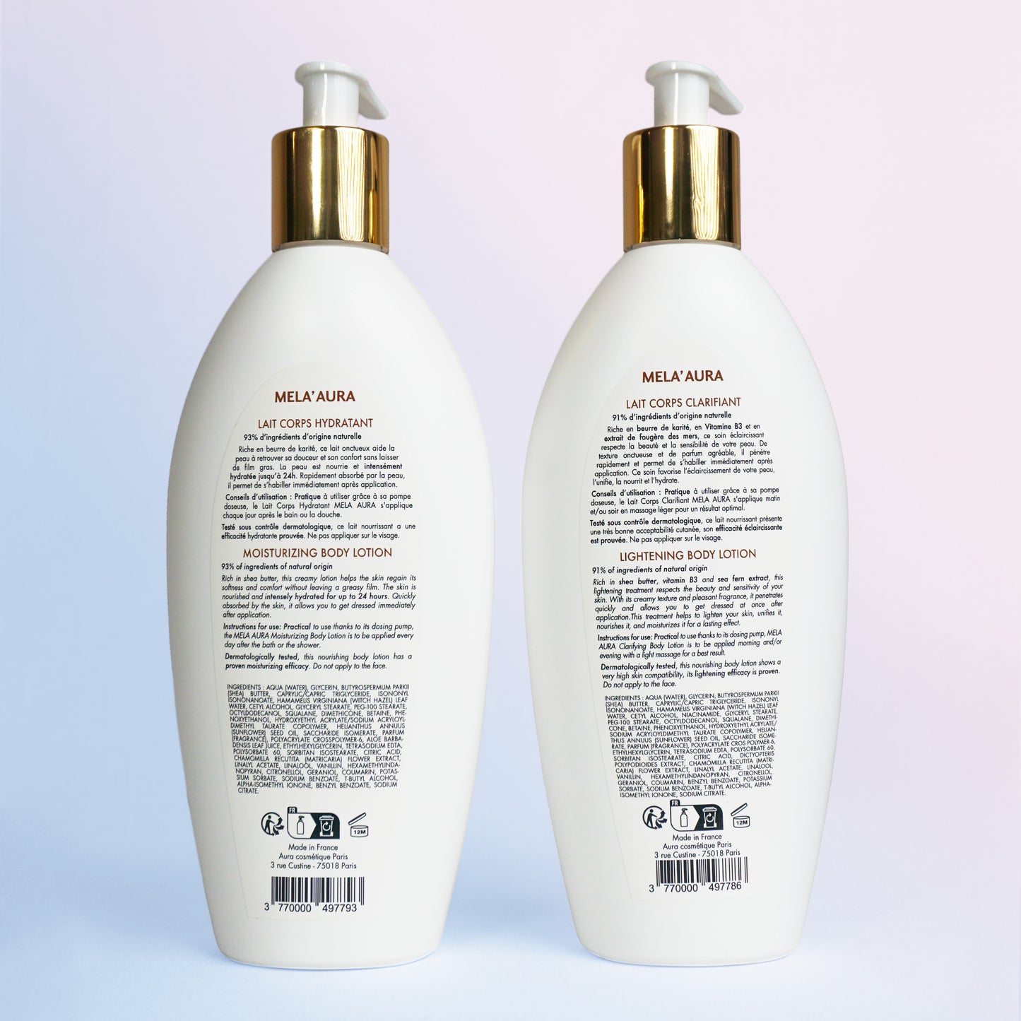 Duo Laits Corps Hydratant et Clarifiant