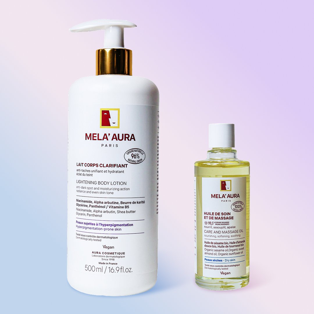 Duo Lait Corps Clarifiant et Huile de Soin et de Massage