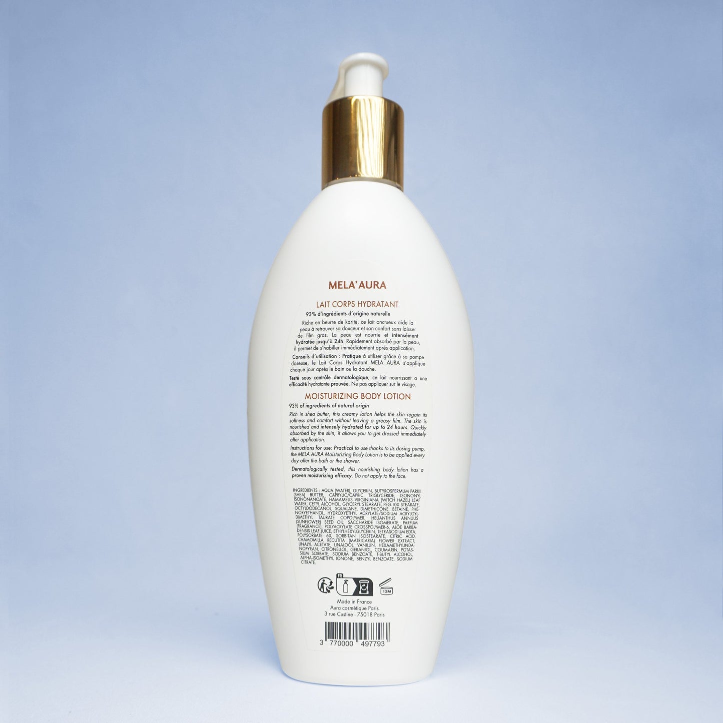 DUO Lait Corps Hydratant Réparateur pour Peaux noires, mates et métissées sèches et très sèches - Beurre de Karité