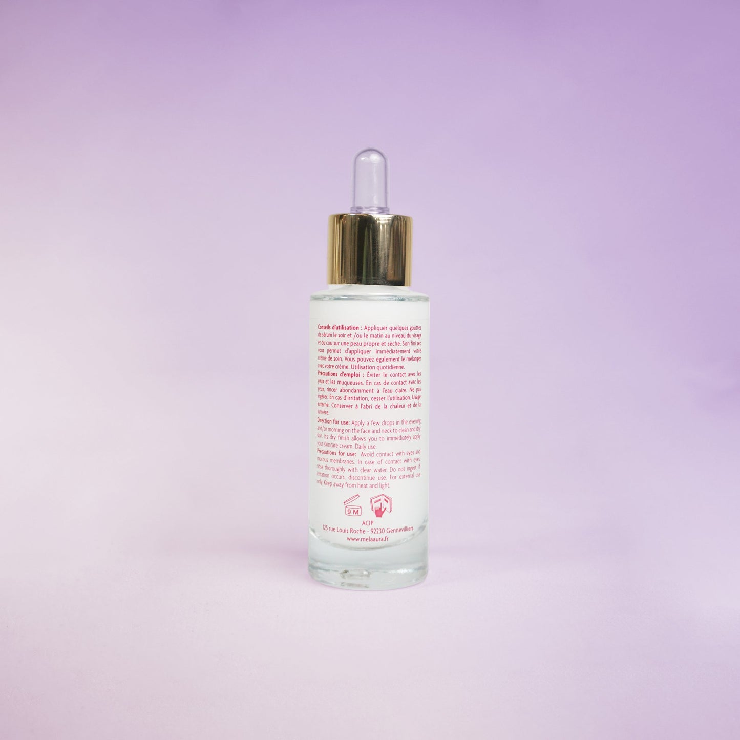 Sérum vitamine C booster d'éclat dos