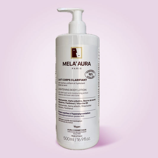 Lait Corps Clarifiant/Unifiant/Éclat du teint et hydratant. Anti-taches d’hyperpigmentation. Peaux noires, mates et métissées - Riche en Beurre de Karité/Niacinamide