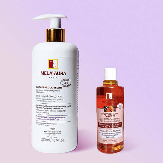 Duo Lait Corps Clarifiant et Huile de Carotte