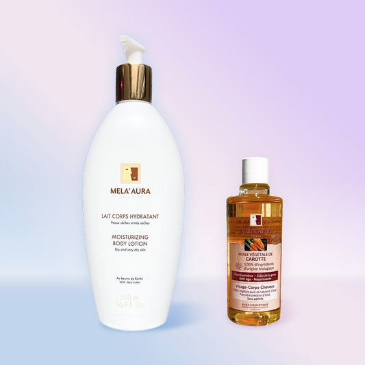 Duo Lait Hydratant et Huile de Carotte