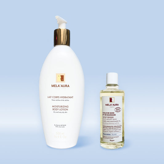 Duo Lait Hydratant et Huile de soin