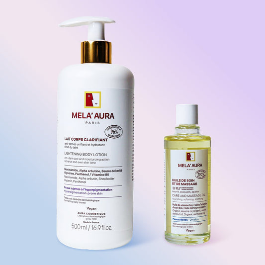 Duo Lait Corps Clarifiant et Huile de Soin et de Massage